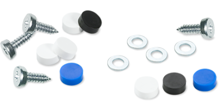 Montagematerial für Motorradkennzeichen